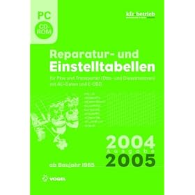 Reparatur- und Einstelltabellen 2004/05. CD-ROM f�r Windows ab 95