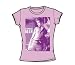 Dean - Despondent - Junior Lilac Sheer Cap Sleeve T-Shirt For Women