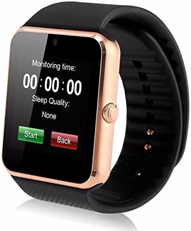 Mobiper® GT08S whatsapp facebook Bluetooth Smart Watch WristWatch UWatch Fit for Smartphones Android Samsung S2/S3/S4/S5/S6 Note 2/Note 3/Note 4 HTC Sony Blackberry Huawei Xiaomi(Gold)