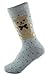 SDBING Womens Soft Comfortable Crew Bear Socks 5-Pack