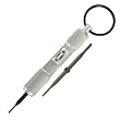 SCREWDRIVER - Commando Mini Precision Pocket Screwdriver with Key Ring and Double Ended Screwdriver Blade (.087 Flat & #0 Phillips Tips) Blade Stores Inside Attractive Clear Anodized Pro Series Handle