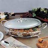 Silver Plate 3qt.Oval Grape Baker - Baker