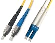 1M Singlemode Duplex Fiber Optic Cable (9/125) - FC to LC