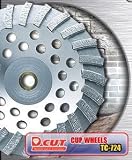 D-CUT TC-410 Cup Wheels - Premium (Segmented Cup): Size - 4 x 7/8 - 5/8