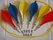 GARDEN GIANT LAWN DARTS SET (6) - WEIGHTED STEEL TIPS