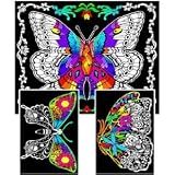 Geo Butterfly - 23x20 Fuzzy Velvet Coloring Poster