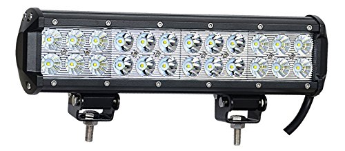 Cutequeen 12″ 72w 7200 Lumens White 10v-30v DC LED spot light FOR Tractor Marine off-road lighting RV ATV(pack of 1)