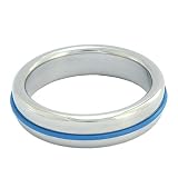 Produkt-Bild: Black Label - Stainless Steel Slim Cockring - Stahl Metall - blau - 45 mm