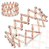 18 Kt Rose Gold Flexible Diamond Bracelet