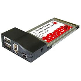 CardBus USB 2.0/FireWire Adapter