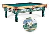 CUSTOM PAINTED*GOLF*SOLID PINE AMERICANA POOL TABLE 8FT
