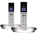 Electronics : iDect X1i Twin Digital Cordless Telephone With Answer Machine - Silver