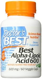 Doctor's Best Best Alpha-Lipoic Acid (600 Mg) Vegetable Capsules, 60-Count