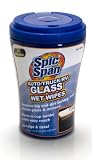 Spic and Span Kleen Maid 00936 White Glass Wet Wipes for Auto/Truck/RV, (Pack of 25)