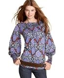 Soprano Smocked Printed Top