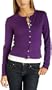 Allen Allen Women's Buttonfront Cardigan,Gypsy,Medium