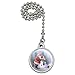 GRAPHICS & MORE Christmas Holiday Santa Making Building Snowman Ceiling Fan and Light Pull Chain