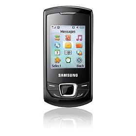 Samsung E2550 Monte Slide Black MP3 Mobile Phone on Vodafone PAYG