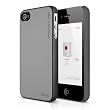 elago S4 Slim Fit 2 Case for iPhone 4/4S - Semigloss Metalic Dark Gray + HD Professional Extreme Clear film