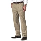 Dockers Men's Signature Khaki D3 Classic Fit Pleated Pant,Dark Khaki,33x34
