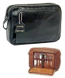 Leather Travel Toiletry Bag