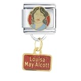 Louisa May Emerald Color Alcott Jewelry Italian Charm