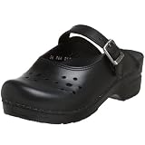 Dansko Women's Merrie Cabrio Leather Clog,Black,38 EU / 7.5-8 B(M) US ~ Dansko