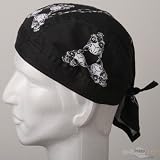 Sweat Band Head Wraps-Skull Circle