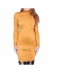 Sexy Long Sleeves Wrap Backless Winter  Dress