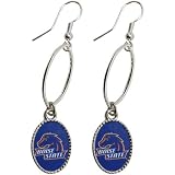 NCAA Boise State Broncos Silvertone Dangle Earrings
