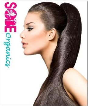 22" Ponytail Color 1B Off Black Straight Wrap around with Hook