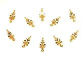 Self Adhesive Indian Bindi Dots Bollywood Belly Dance Tattoo Body Art and Crystal Wedding & Bridal Fashion Jewelry
