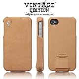 SPIGEN SGP アイフォン 4 / 4S ケース Vintage 【 BROWN "S" 】 本革 フリップタイプ for iPhone 4 / 4S 【 SGP06820 】