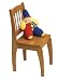 Lipper International 503P Chairs with Curved Legs, Set of 2, Pecan Image