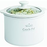 Crock-Pot SCR151-WG 1.5-Quart Round-Shaped Manual Slow Cooker, White