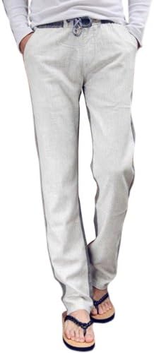 Wantdo Men's Slim Casual Long Pants Trousers XZ1204-612(Grey US M Regular/AisaL )