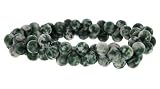 Peanut Style Crystal Bracelet - Green Spot Agate