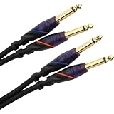 Monster Cable M DJ-M-4M pair of 4 meter DJ Cables(1/4 inch to 1/4 inch)