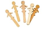 Craft Sticks with Shaped Tops (Pack of 36)