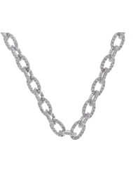 14k White Gold 1.92 Carat Diamond Chain Necklace