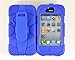 LiViTech Defender Military Survivor Duty Series Case & Holster for Apple iPhone 4 4S (Blue)