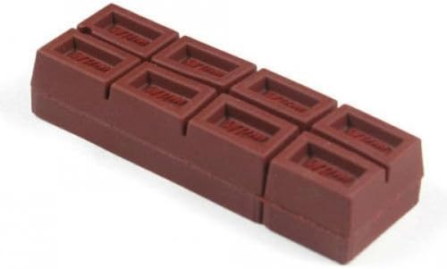 8GB Novelty Cute Lovely Silicone Chocolate Style USB 2.0 Flash Drive Data Memory Stick Device - Brown