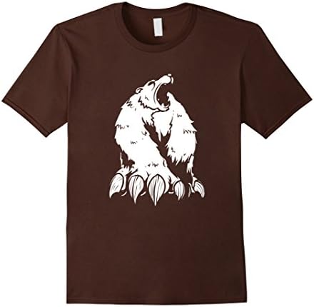 Angry bear shirt mascot t-shirt - Male 3XL - Brown