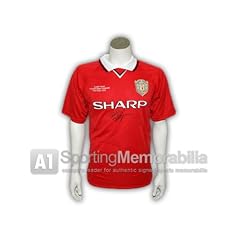 Teddy Sheringham signed 1999 Champions League shirt - Treble Hero
