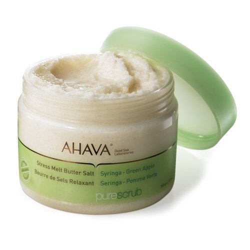 AHAVA Pure Scrub Stress Melt Butter Salt (Syringa - Green Apple) Bath Minerals And Salts