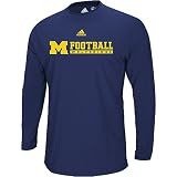 Adidas Michigan Wolverines AdiBody Long Sleeve Crew Tee