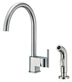 Danze Como Single-Handle Kitchen Faucet with Matching Spray, Stainless Steel #D404444SS