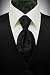 Tuxedo Vest - Black Solid Satin with Coordinating Tapestry Tie