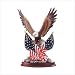 PORCELAIN EAGLE ON FLAG