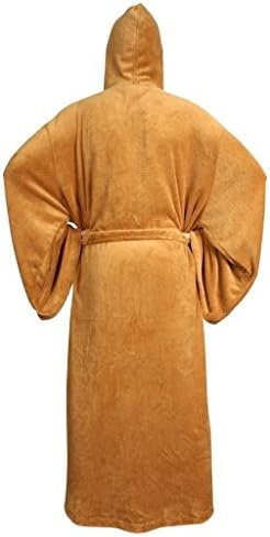 Oystonebee Unisex's Star Wars Jedi&Sith Fleece Bathrobe Brown XL